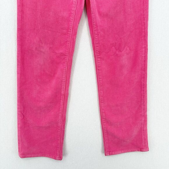 Rollas Corduroy Jeans 26 Original Straight Hot Pink Hi Rise Preppy Barbie *Flaw - Picture 5 of 14